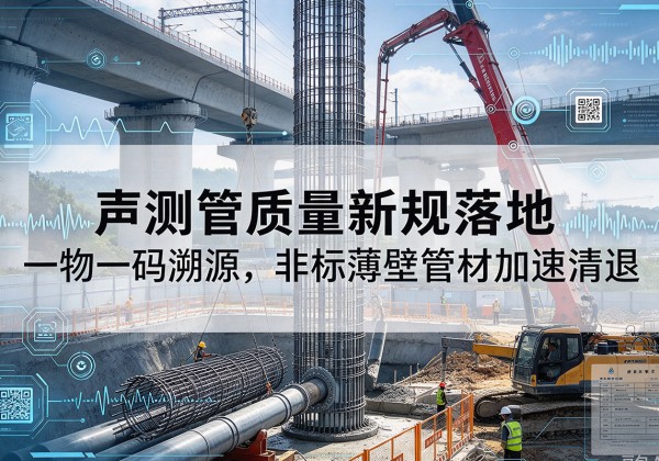 武穴声测管质量新规落地，一物一码溯源，非标薄壁管材加速清退